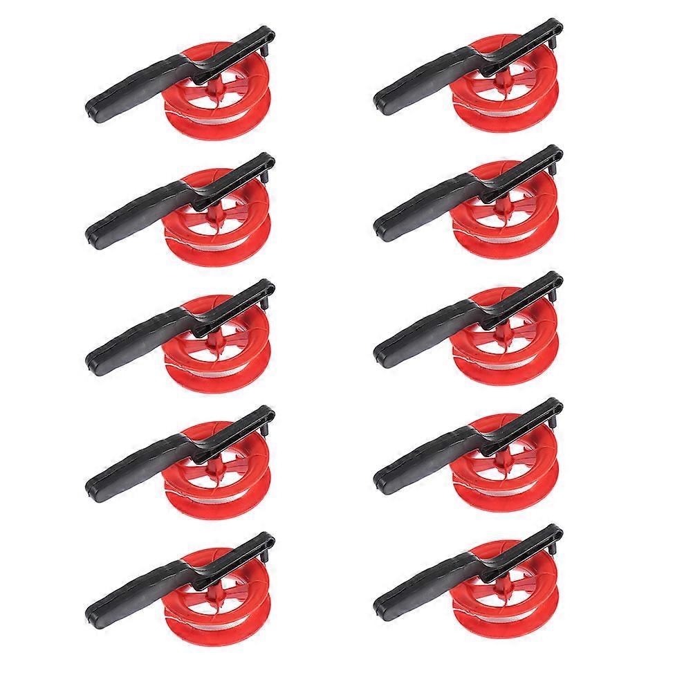 Kite Wheel Accessories for Kids in Red Plastic Material 15 Pieces Small Size Perfect for Kite
