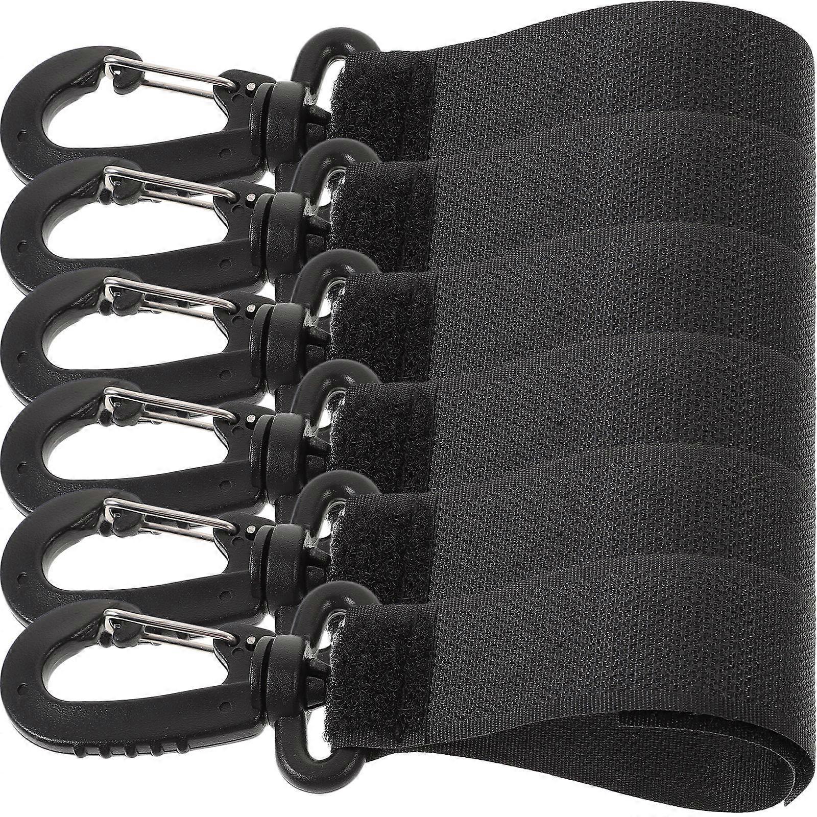 6pcs Rotatable Stroller Hooks Plastic Clips for Hanging Bags, Keys, Wallets – Universal Fit for All Stroller Types – Convenient Parent Accessory for