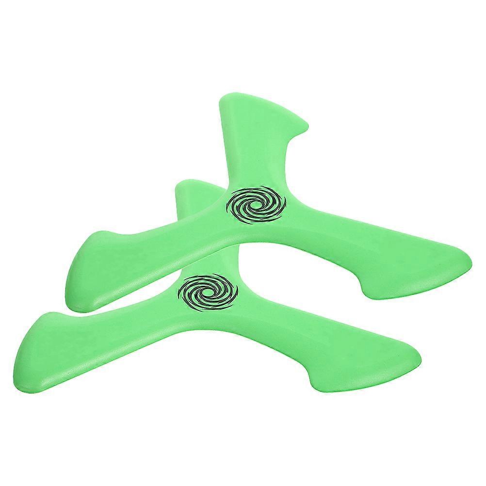Soft Flying Boomerangs for Kids and Adults Perfect for Sports Use Outdoor Fun with Durable EVA Material Light Green