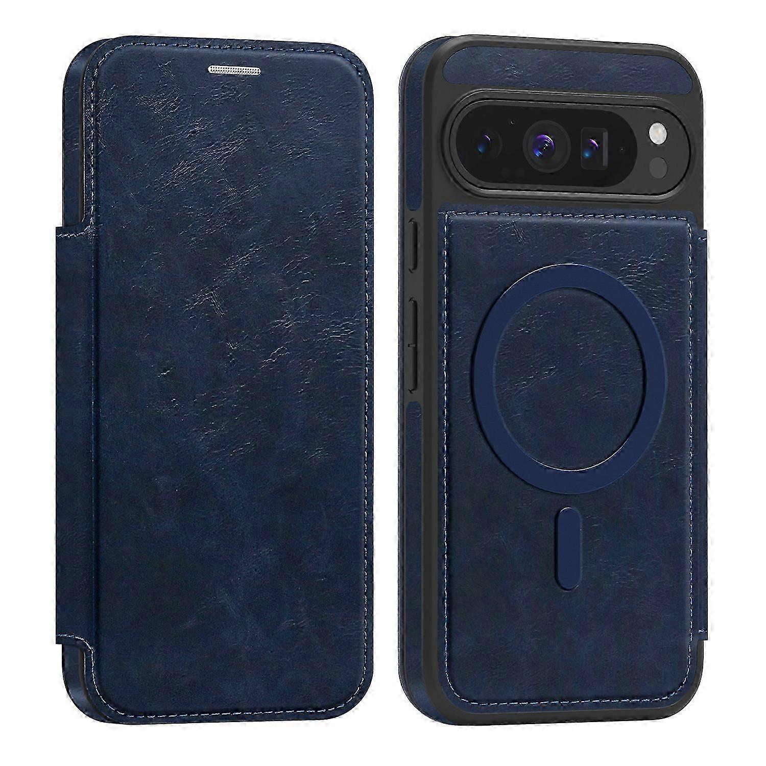 Premium Leather MagSafe Case for Google Pixel 9 Pro XL with RFID Blocking Card Holder