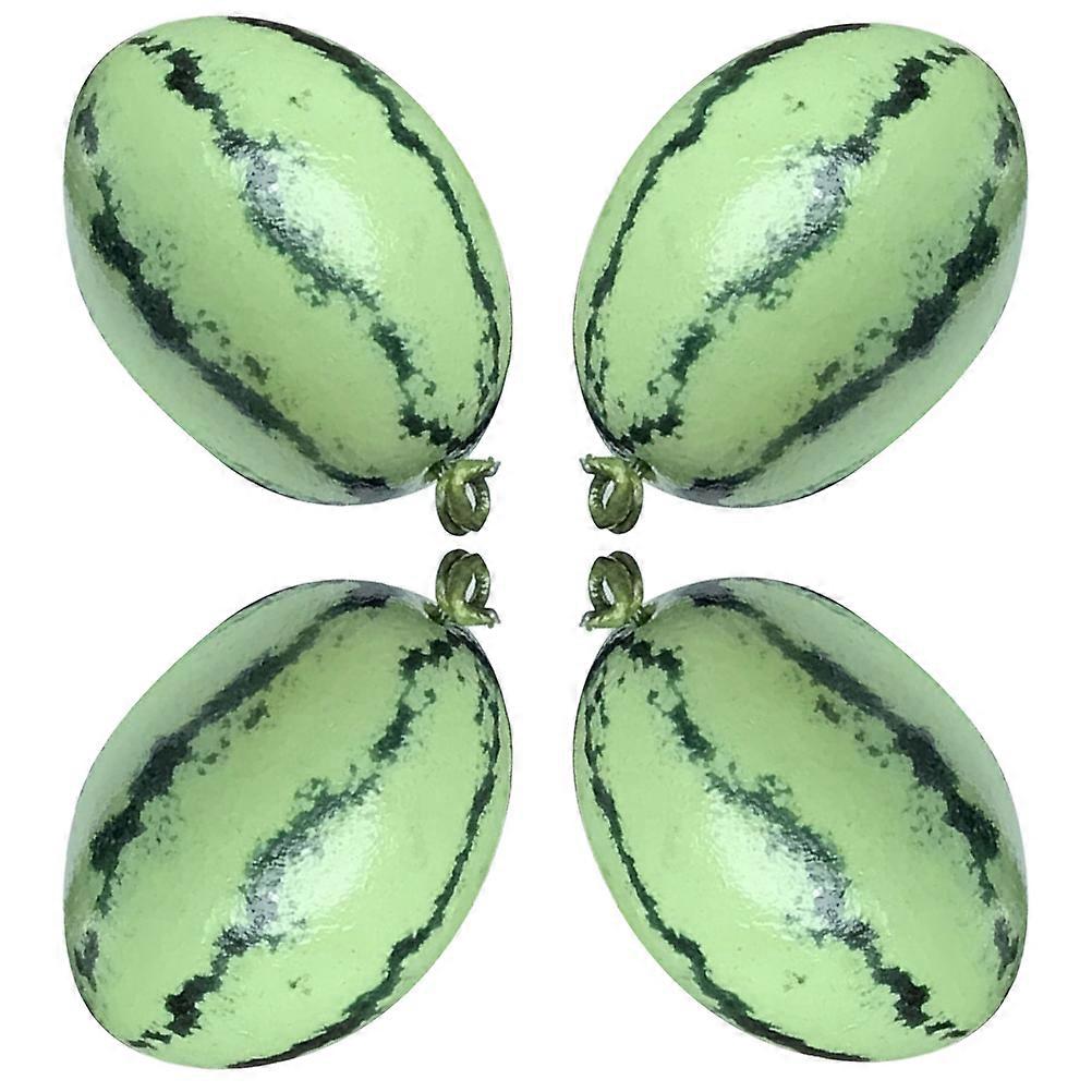 Kil yeşili parçalardan yapılmış çocuklar için gerçekçi minyatür oyuncak karpuz