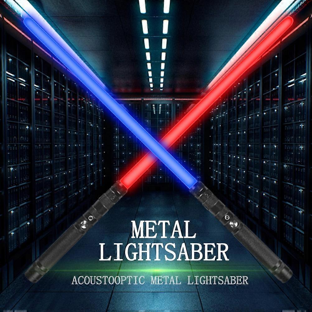 2PCS Double Edged Sword 7 Colors Changeable Luminous Sword Telescopic Flashing Sword Sticks for Kids