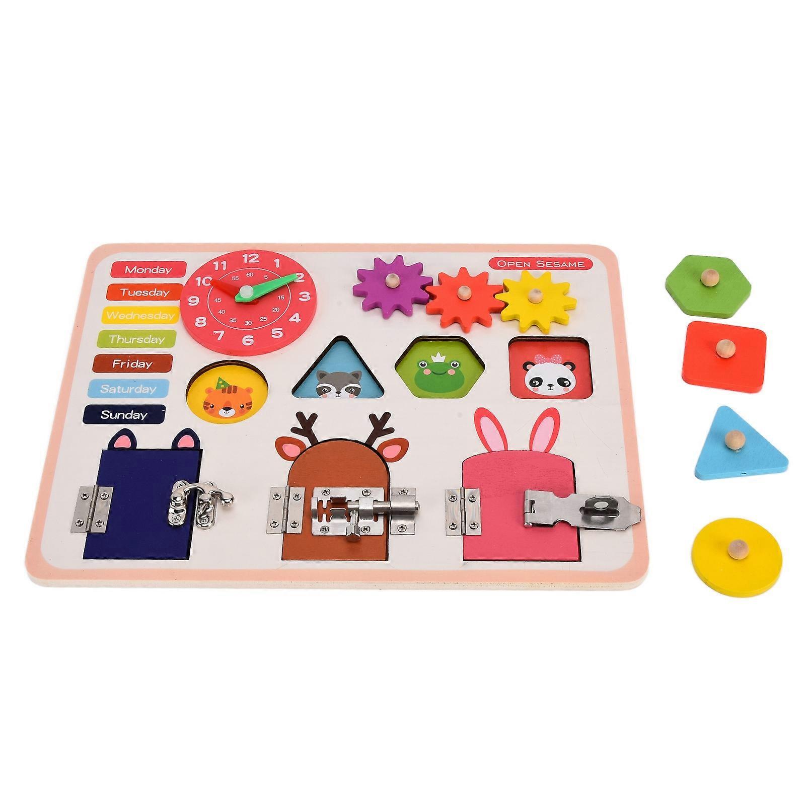 Busy Board Preschool Educational Learning Toy for Basic Life Skills and Fine Motor Activity(JQN- Smart Fun Busy Board )