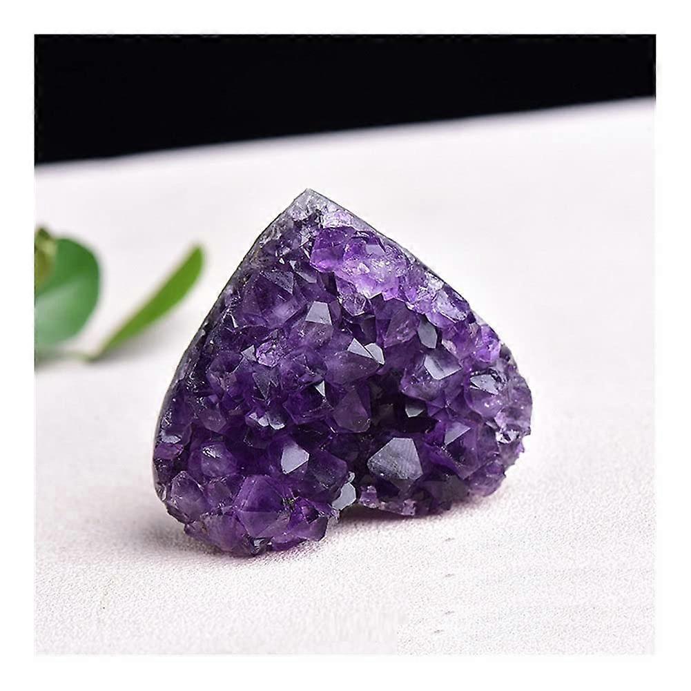 Heart Shape Amethyst Cluster, Home Decoration, Crystal Stone, Gift (56cm)
