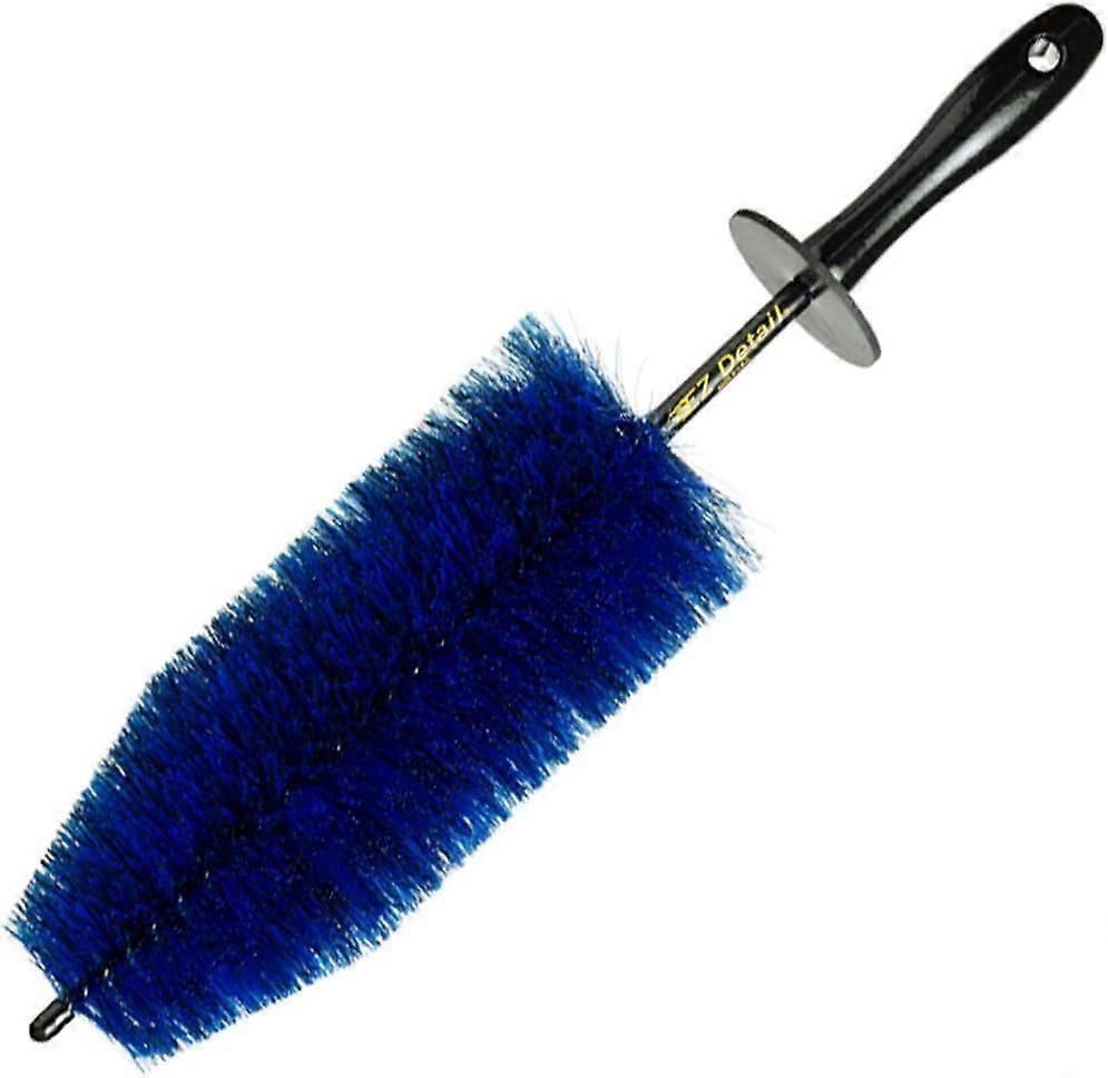 Super soft cleaning brush for lightweight alloy wheels and spokes – blue and black – large size