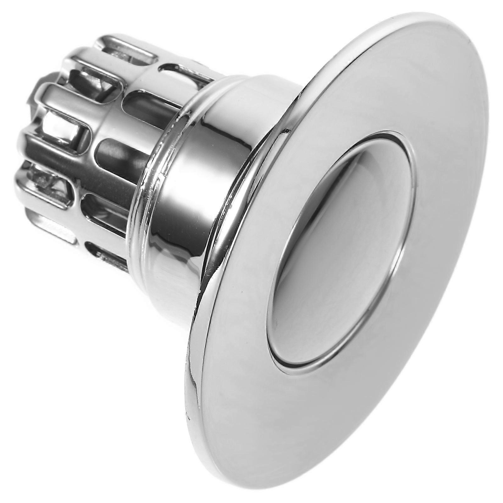 Bathroom Sink Strainer Copper Sink Drain Plug Prevent Bad Smell For Wash Basin Silver 2 4X2 4X1 8in 1Pack