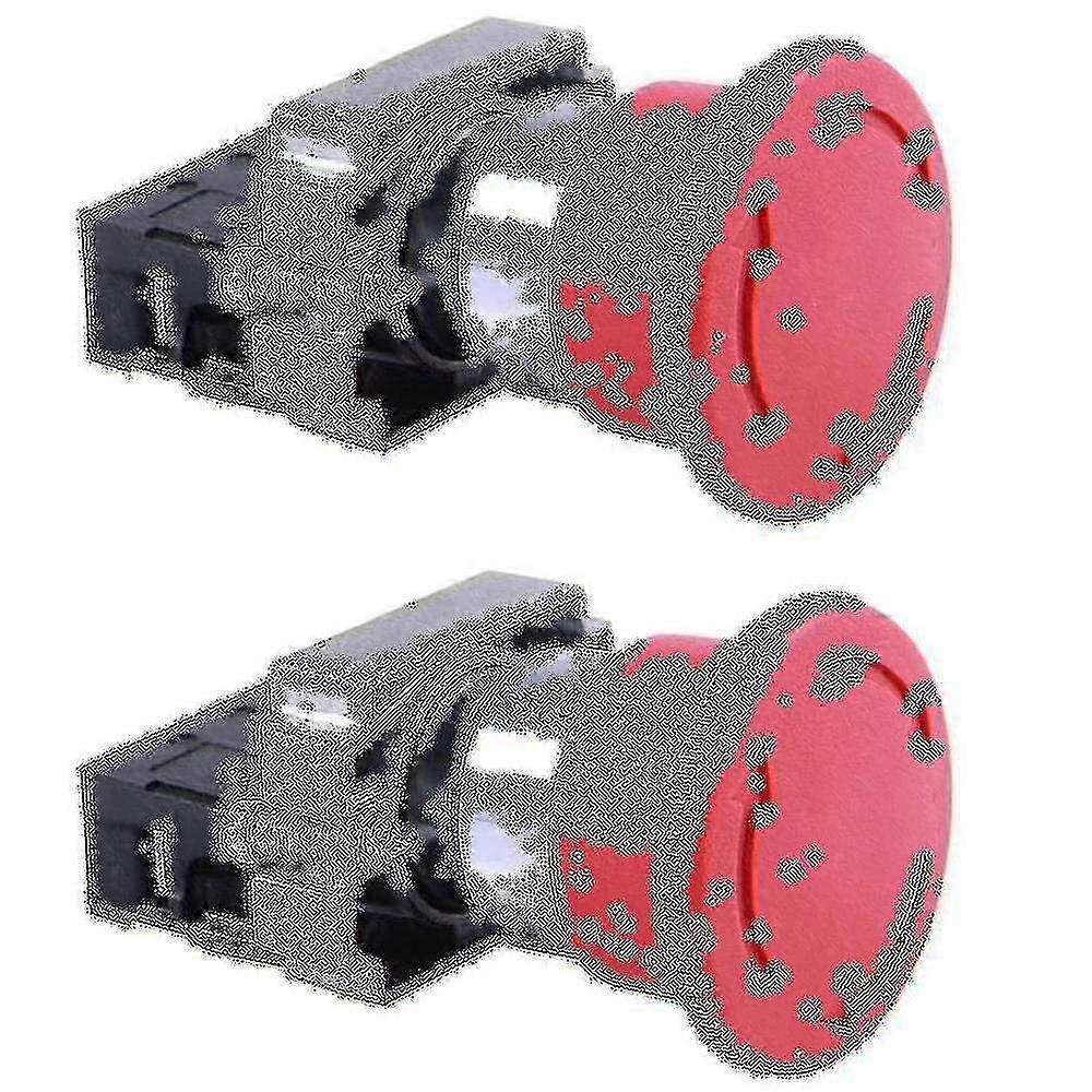 2 Pcs 22mm Nc Red Mushroom Emergency Stop Push Button Switch 600v 10a Zb2-be102c