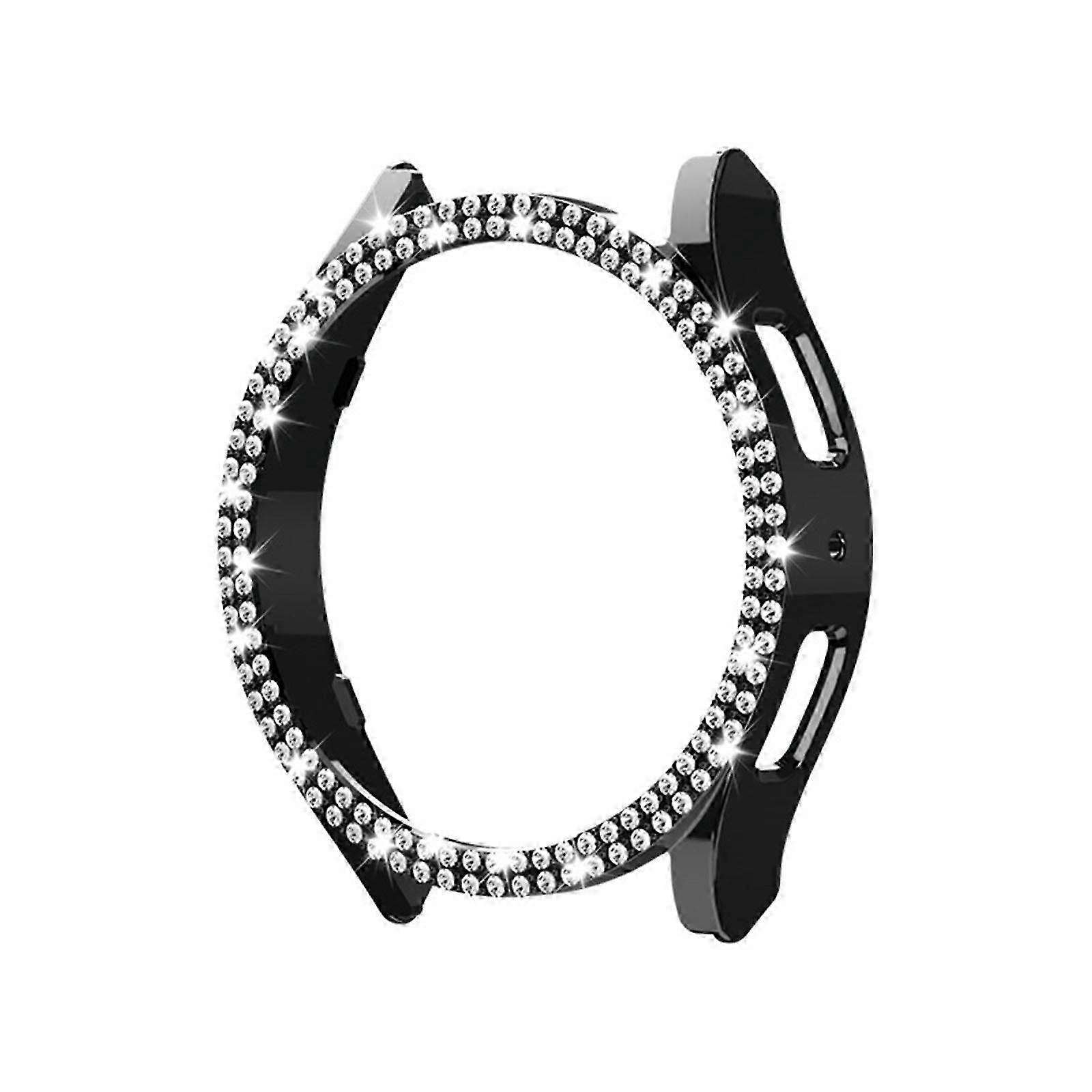 جراب بلينغ لساعة سامسونج جالاكسي 6 40 مم 44 ملم ، غطاء وجه لامع ماسي لملحقات Galaxy Watch 6