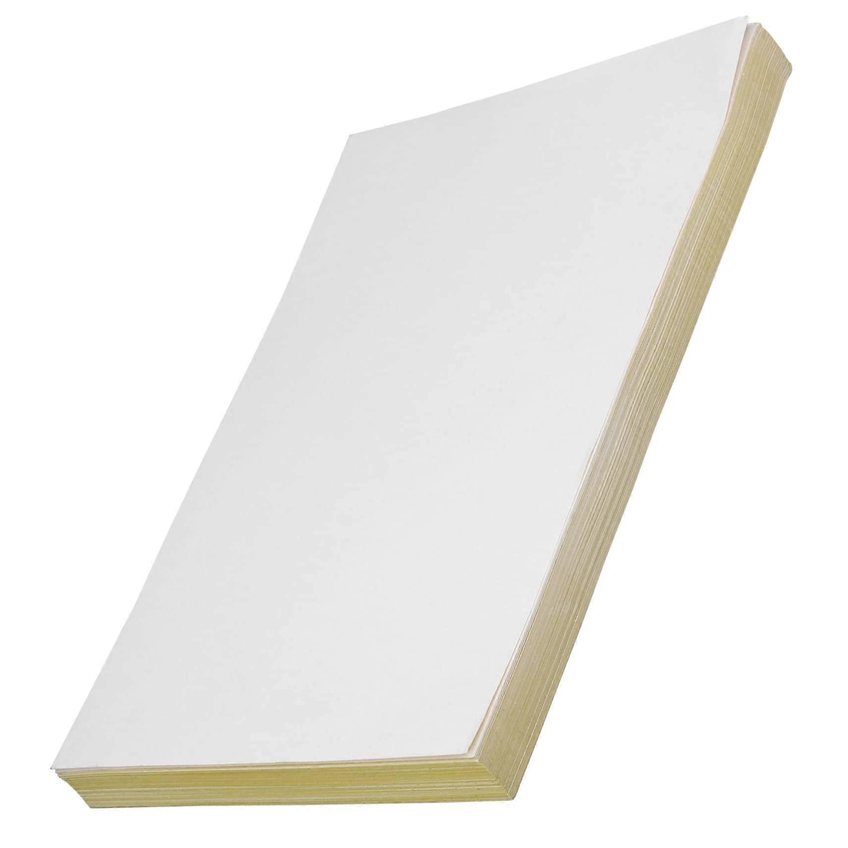 Self-Adhesive Label Vinyl Sticker Sheets, 100 Sheets, White PVC, Printable Labels