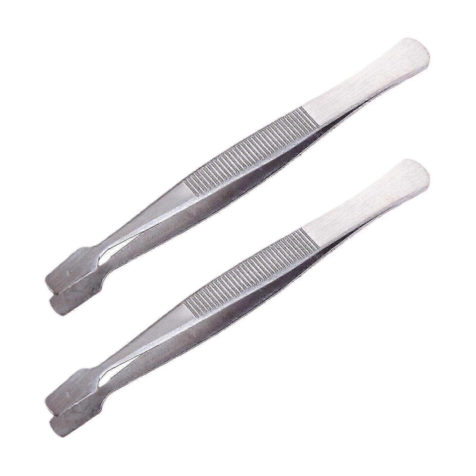 Flat Wide Tip Precision Philately Tweezers for Stamps Documents Photo Development