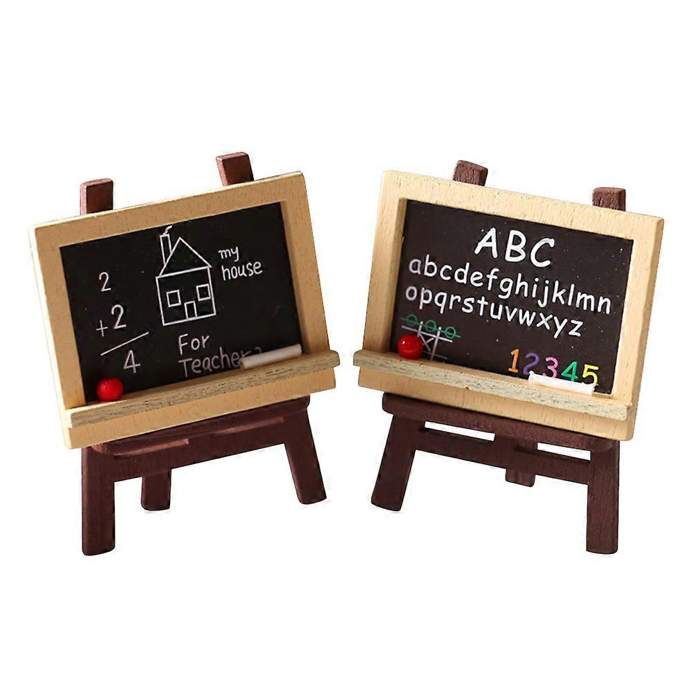 Miniature Easel and Blackboard Toys for Decor Made of Composite Material Assorted Color