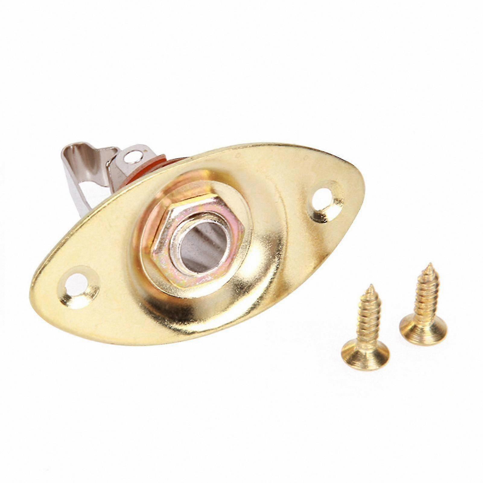 Sähkökitara ja basso O-soikea mikrofoniliitin 6,35 mm:n liitin
