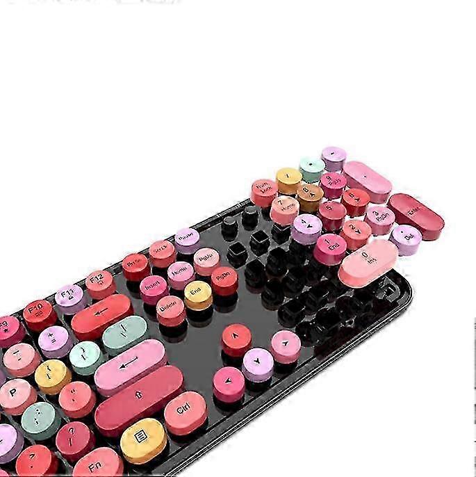 2025 Wireless Keyboard Mouse,Cute Candy Colors Keyboard and Mouse Set