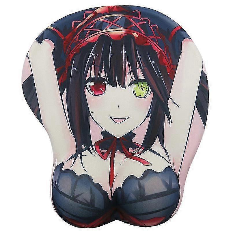 Non Slip Mouse Pad Wifu Mousepad Anime Gaming Pretty Funny Mouse Pad With Gel Wrist Support Purple