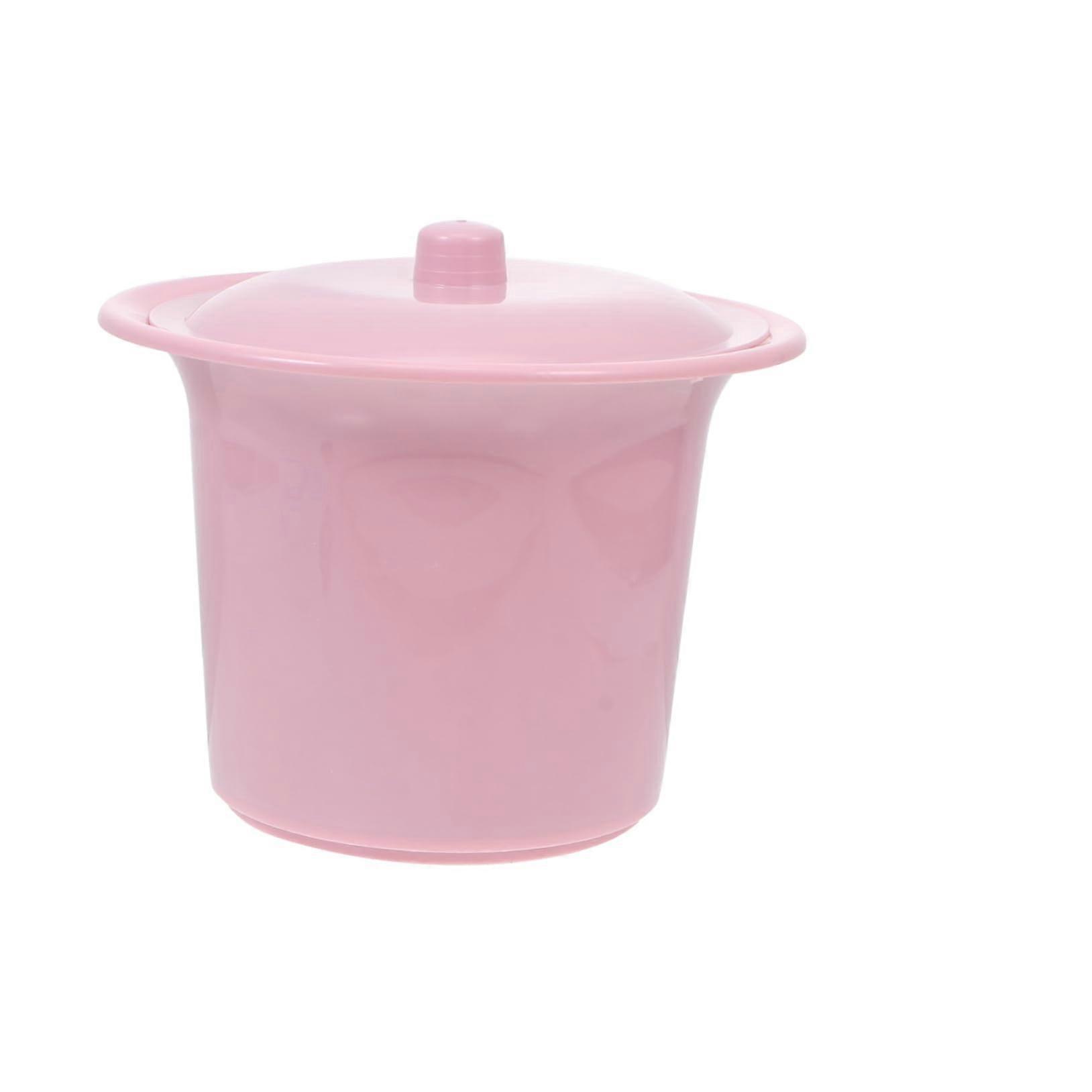 Plastic Bedpan With Lid One Piece Portable Spittoon For Home Use For Children And Seniors Hygienic Easy To Clean Available In Colors