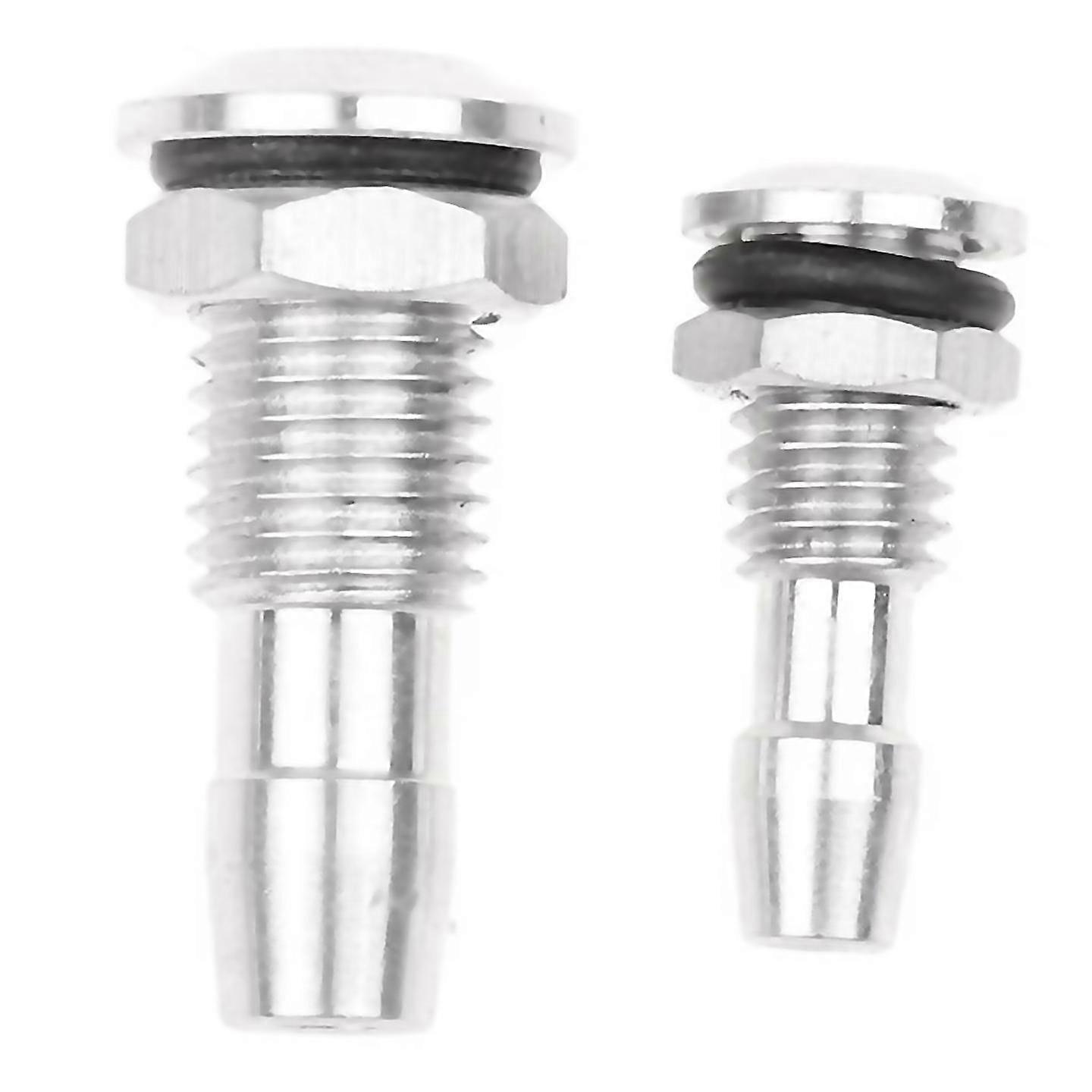 For 2 pcs aluminum rc boat water outlets thread with oring screws for rc boat for motor cooling Easy