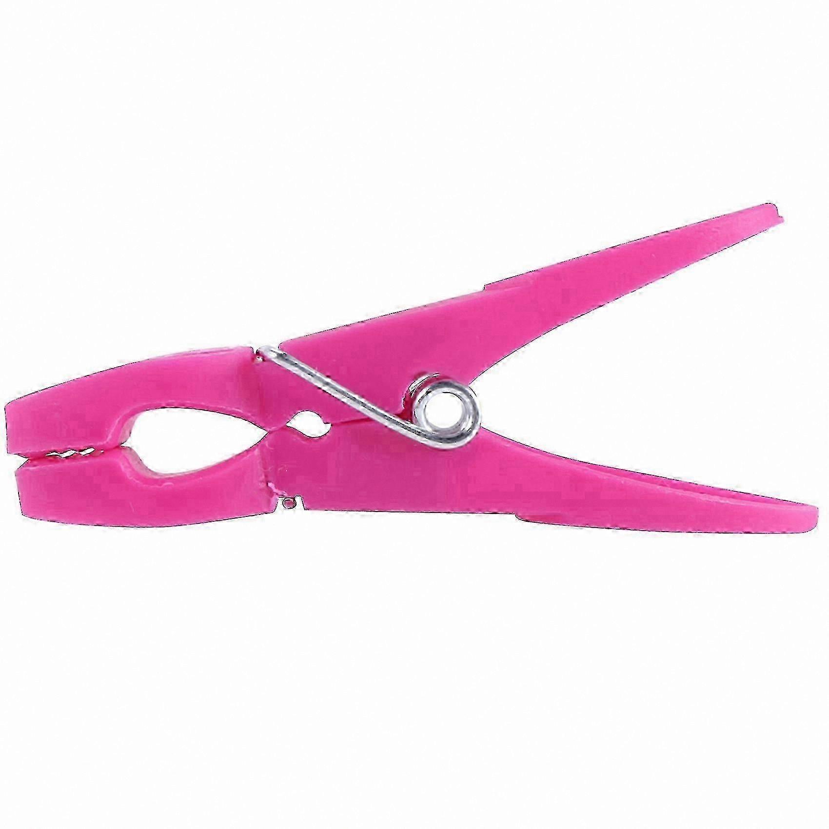 Durable Plastic Clothespins for Home Laundry, 96 Pack Windproof Pegs in Assorted Colors