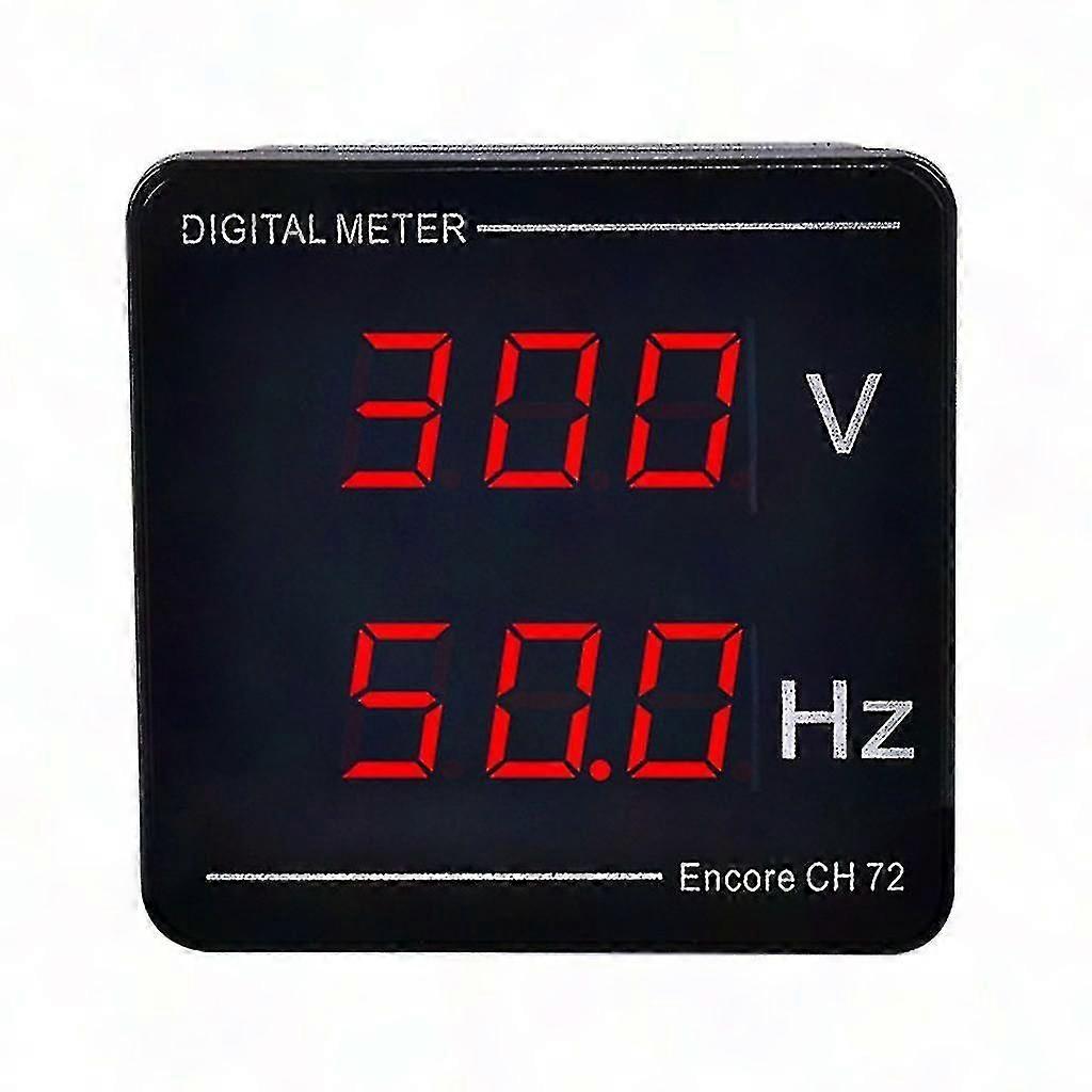 Digital Voltage Frequency Meter 50-500V 10-99.9Hz LCD Display Easy Installation