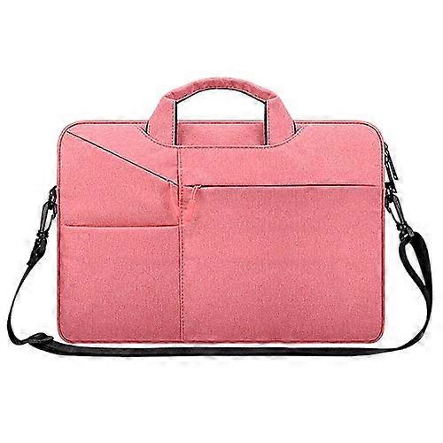 ST02S Waterproof Tear-Resistant One-Shoulder Handbag for 15.6 inch Laptops with Suitcase Belt – Available in Pink, Black, Dark Gray