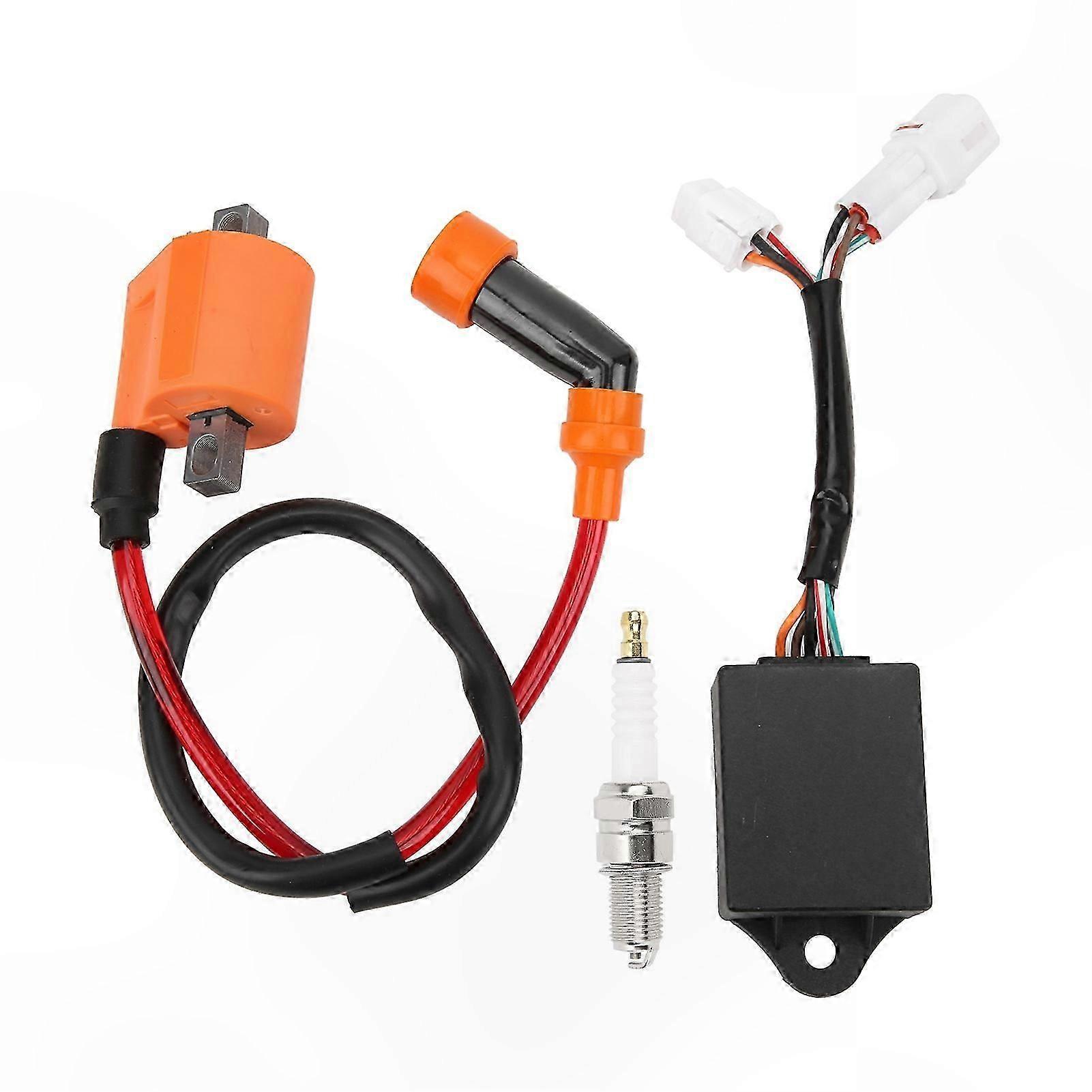 Ignition Coil and CDI Box Kit Replacement for ATV 250cc 1994-1998 YFB250 Models Spark Plug Included