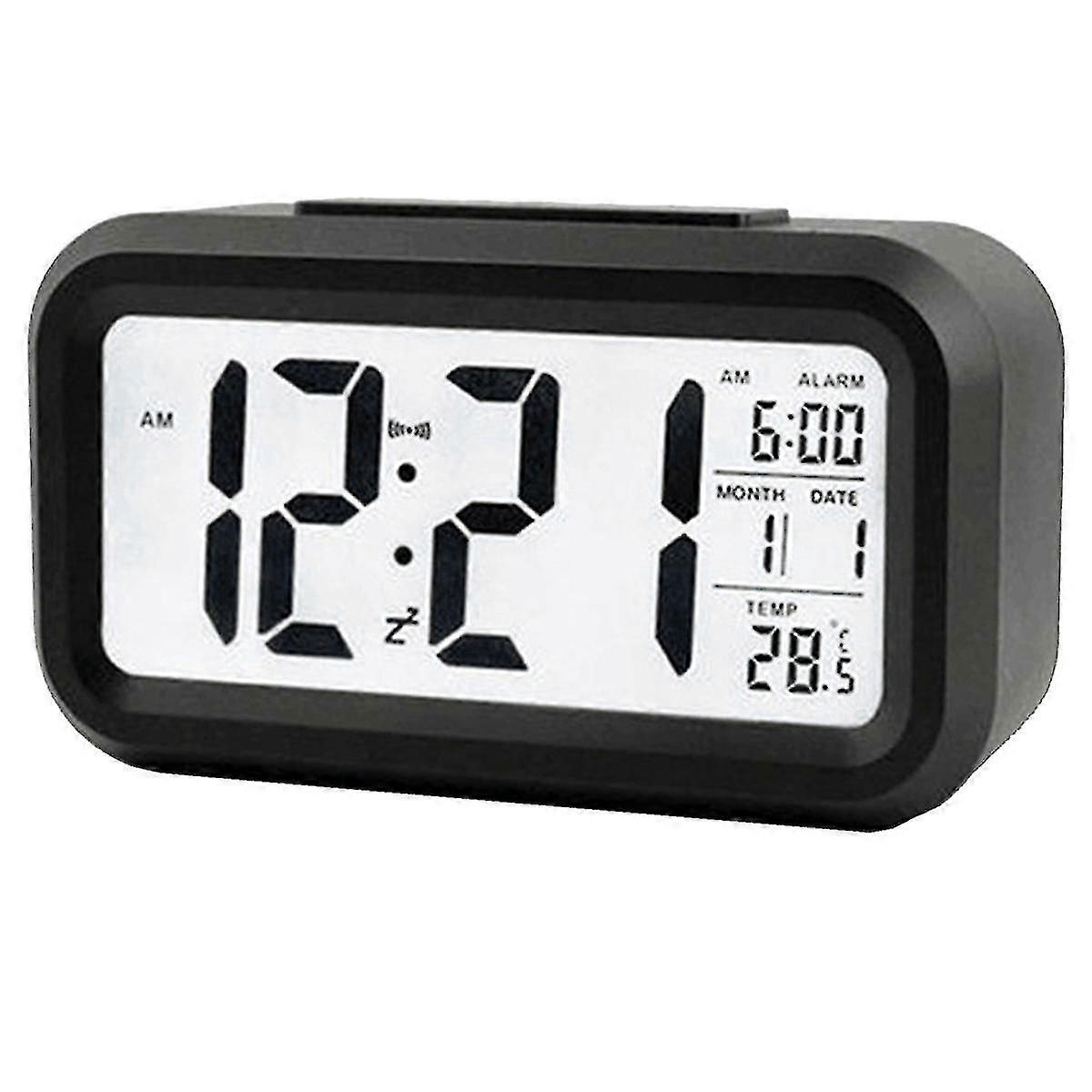 LED digital alarm clock snooze electronic alarm clock temperature and humidity display desk clock