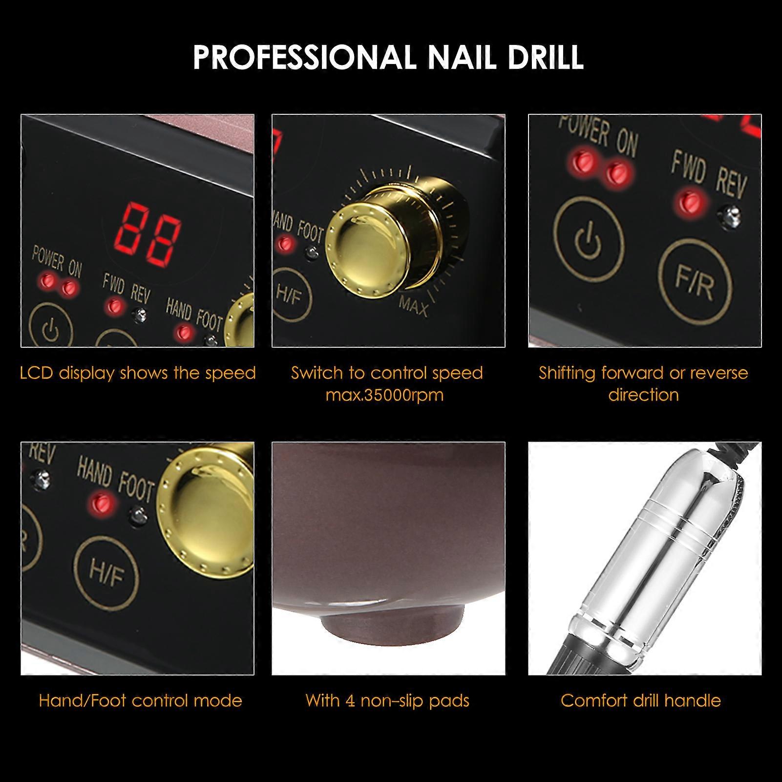 Nail Drill Machine Nail File Drill Set Kit