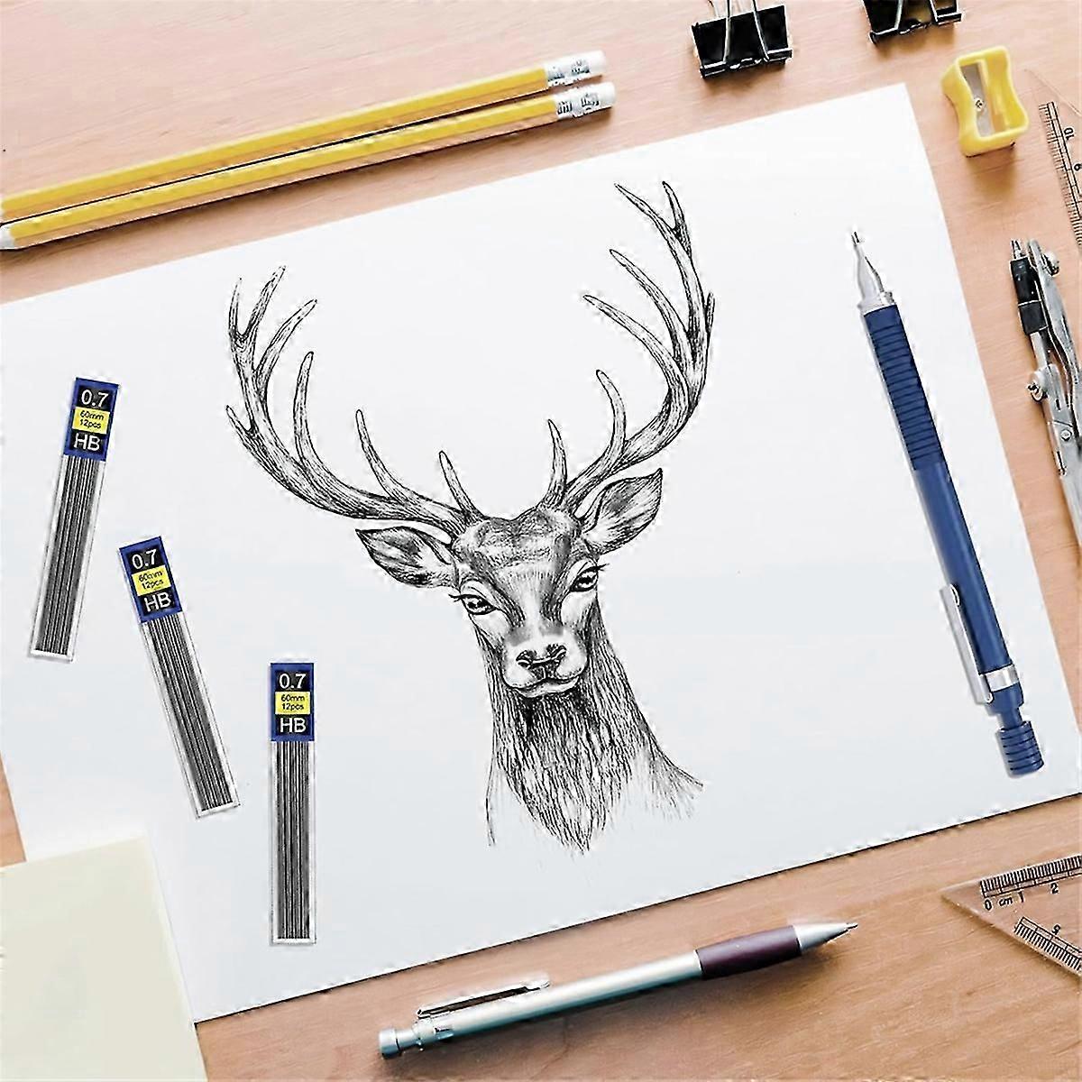 Lead Refills, 840 Pieces[0.7mm HB]Mechanical Pencil Refills, 70 Tubes