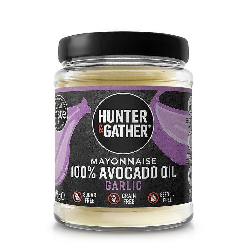 Hunter and Gather Avocado Oil Mayonnaise Garlic 175g - 3 Pack