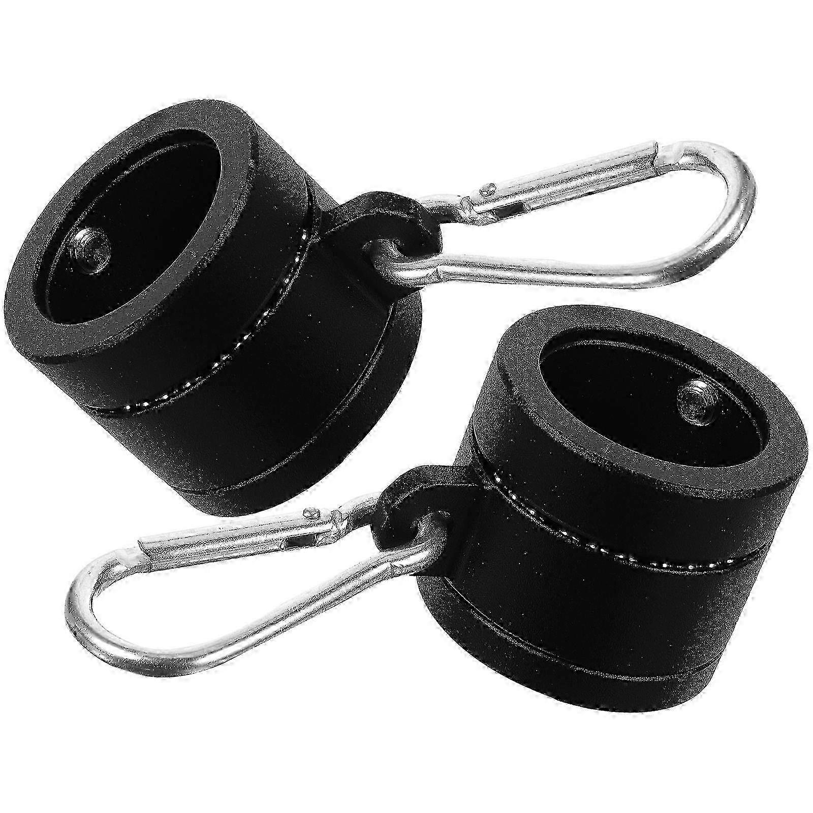 1 Set Rotating Flagpole Rings with Clip Mounting for 5x3.8cm Flags, Black Hardware for Easy Installation