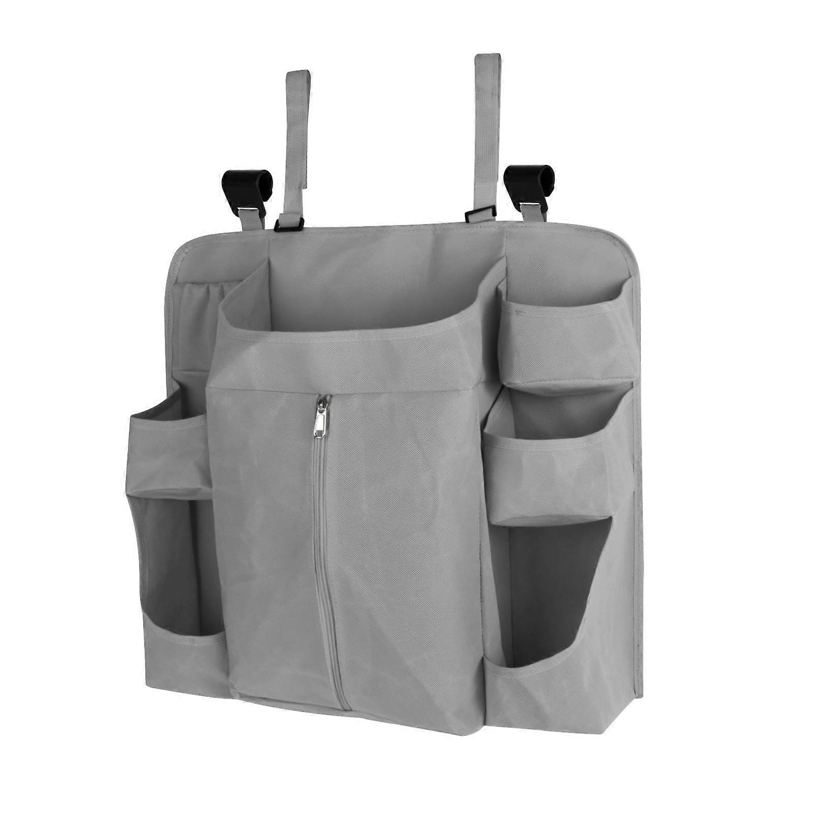 Hanging Diaper Organizer For Nursery Multifunction Sturdy Organizer For Changing Tables And Cribs Dark Gray