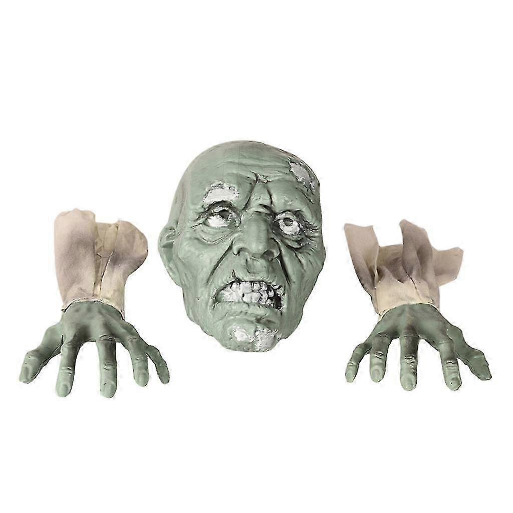 Halloween Decorations Outdoor Scary Skeleton Stakes Zombie Face Hand Stake Lawn Yard Garden Decoration Party Props