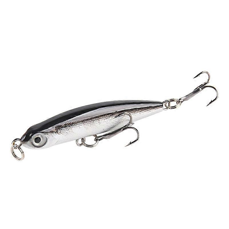 Eight-color sinking pencil fishing lures, a set of 5, with lead sinker and triple hooks suitable for both fresh and saltwater