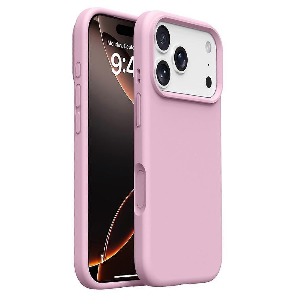 Compatible For iPhone 17 Pro Case Soft Microfiber Lining Liquid Silicone + PC Phone Cover