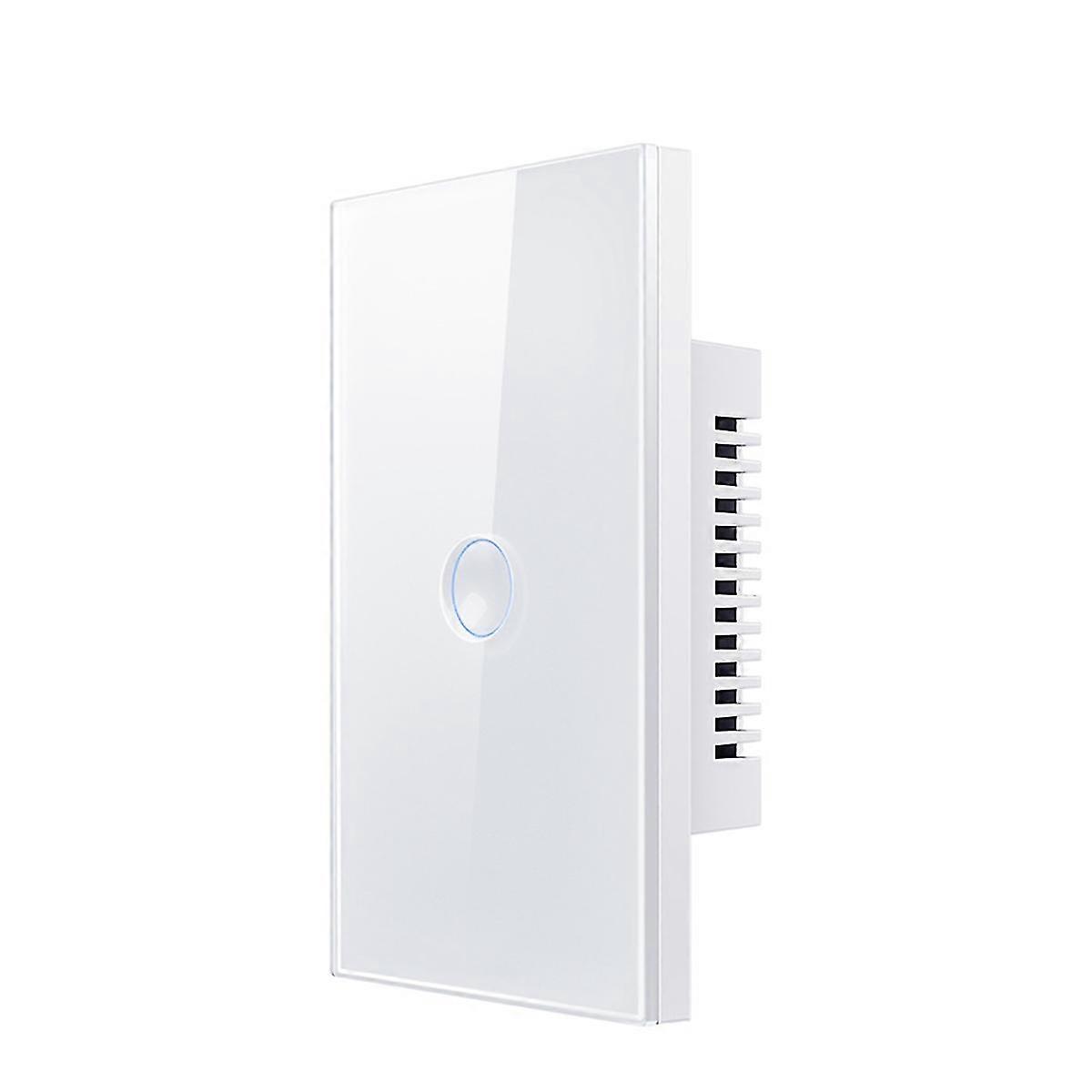 Tuya WiFi White Smart Touch Switch 110-240V 2.5D Concave Style,B