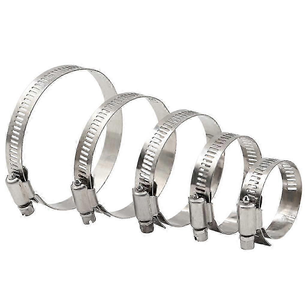 30pcs Stainless Clamp Rustproof Waterproof Hose Clamp
