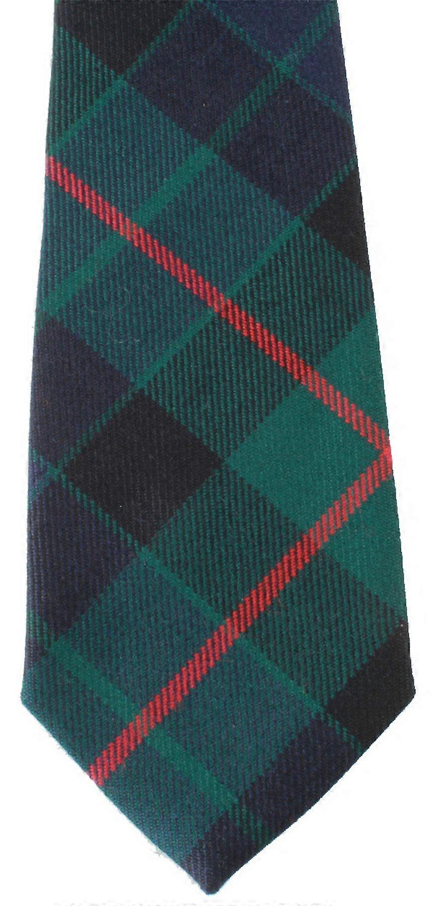 Locharron of Scotland Reiver Gunn Modern Tartan Tie - Green/Navy/Red