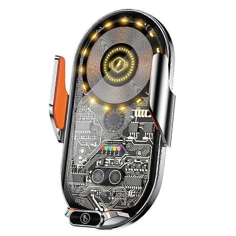 Wireless Car Charger Car Phone Holder for Charging Air Vent Phone Holder Suitable for All Android Smartphones(Sliver)