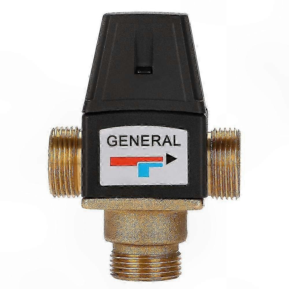 Brass 3-Way Thermostatic Mixer Valve for Solar Water Systems with DN20 Male Thread Connection