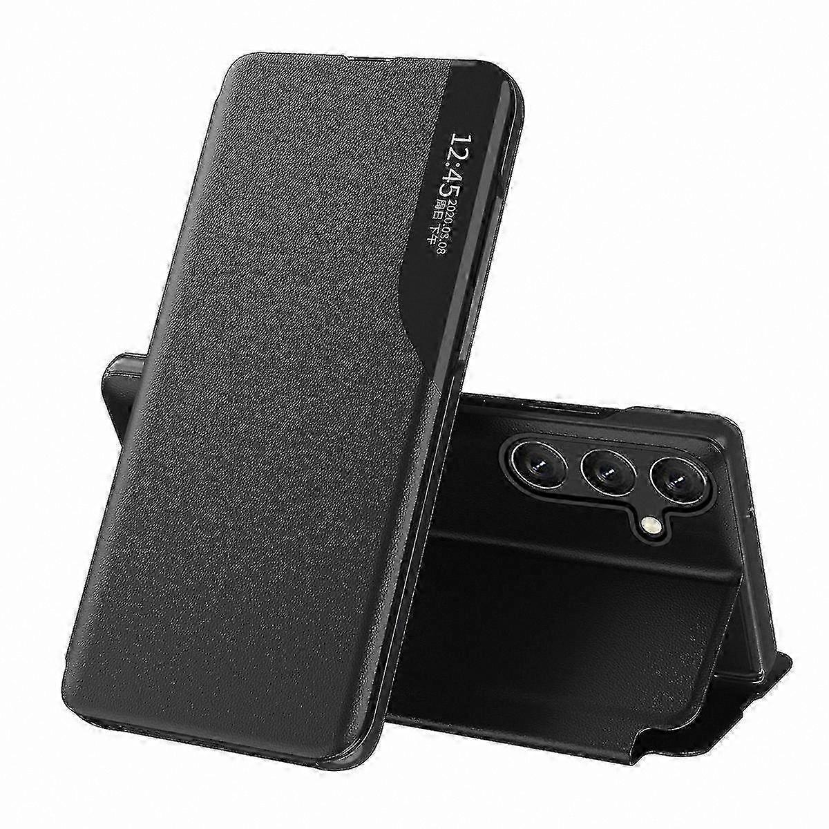 PU Leather Phone Case with Stand View Window for A35 5G