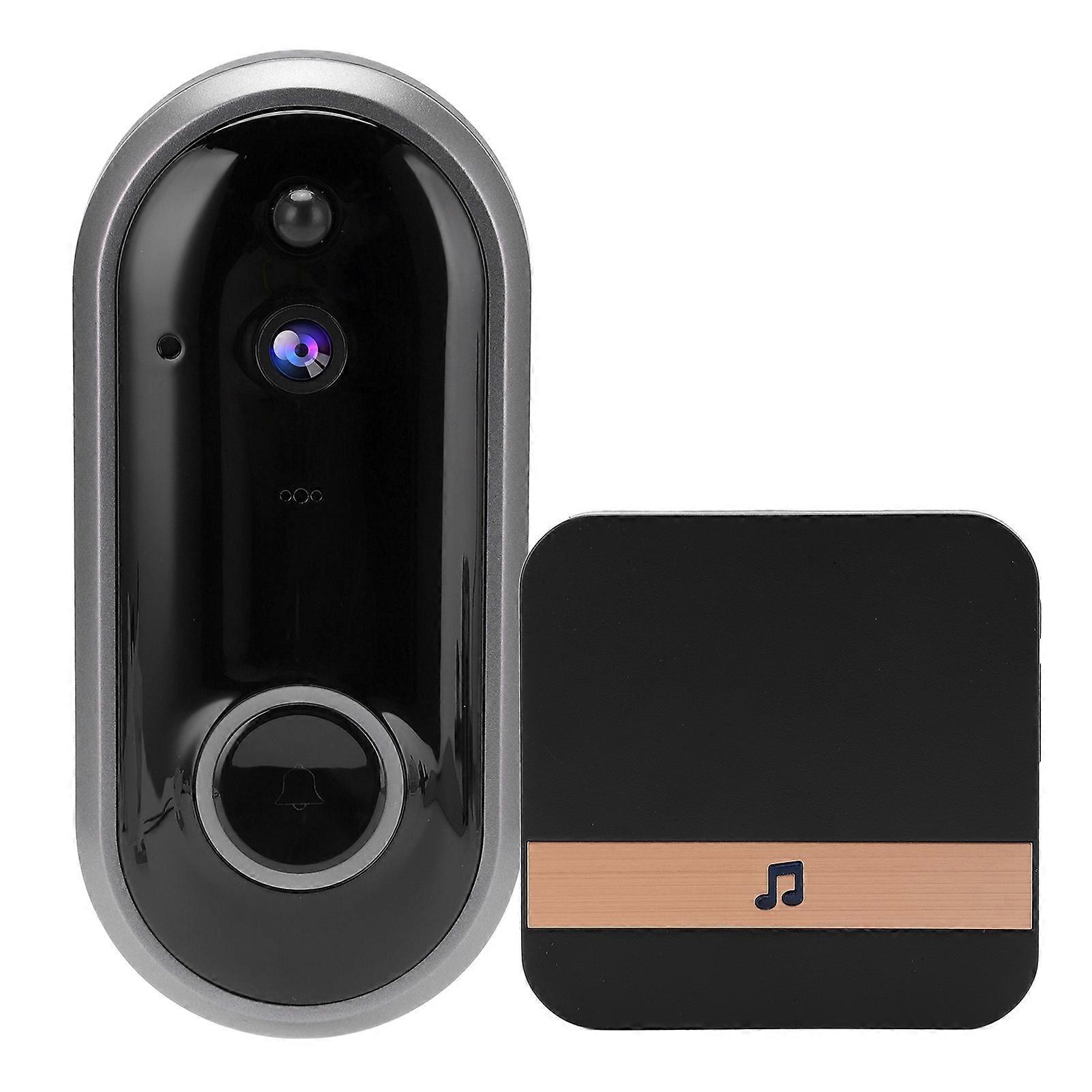 1080P WiFi Video Doorbell M6 Gray 166° View 2-Way Audio EU Plug