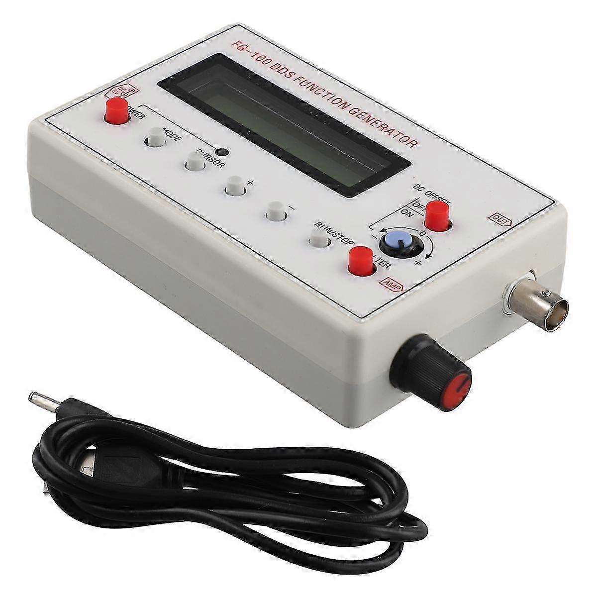 Improved FG-100 DDS Function Signal Generator: 0.01Hz to 500KHz Frequency Range Signal Source Module