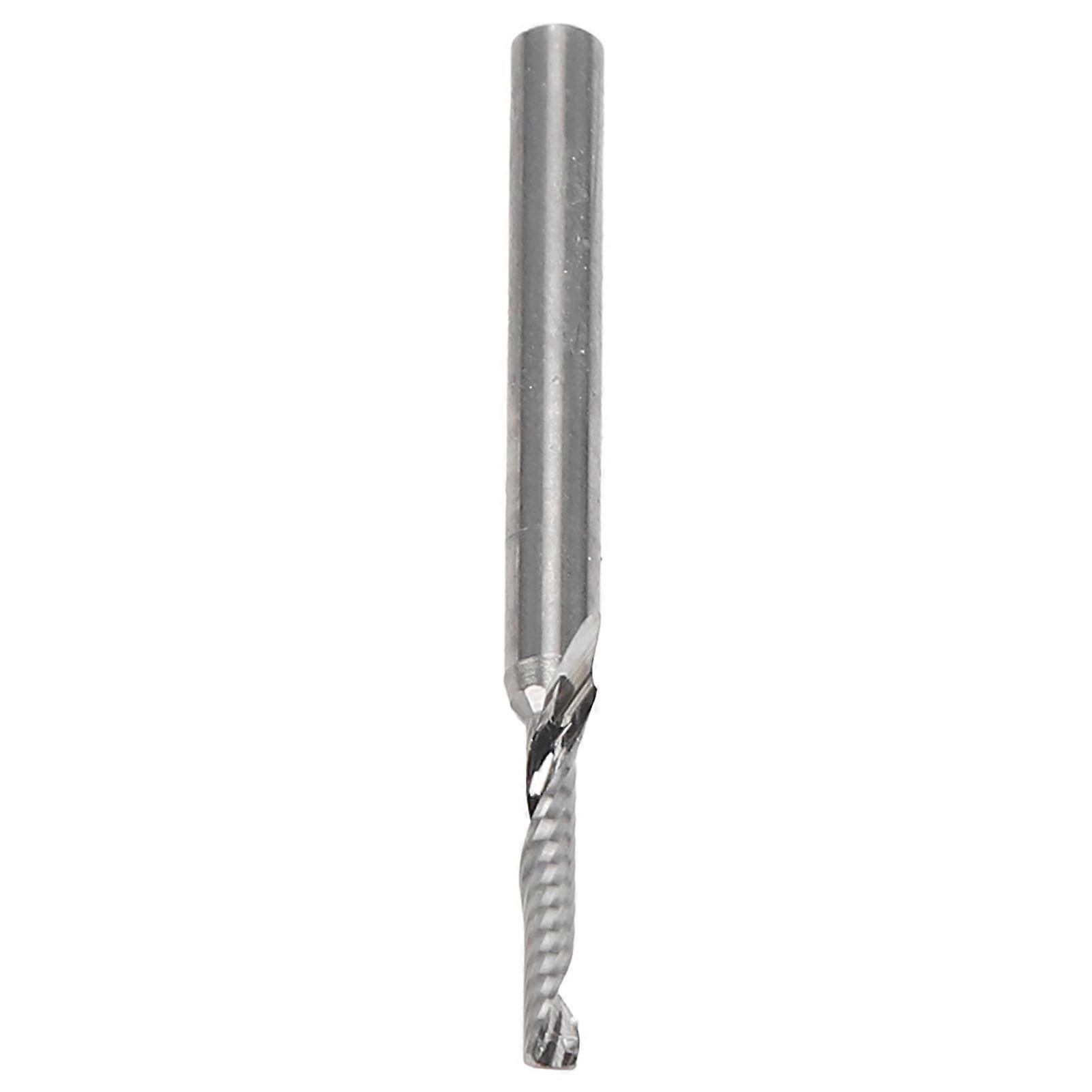 5Pcs Milling Cutter Single Flute Spiral Tungsten Steel End Mill CNC Engraving Tool 3.175x2x12mm