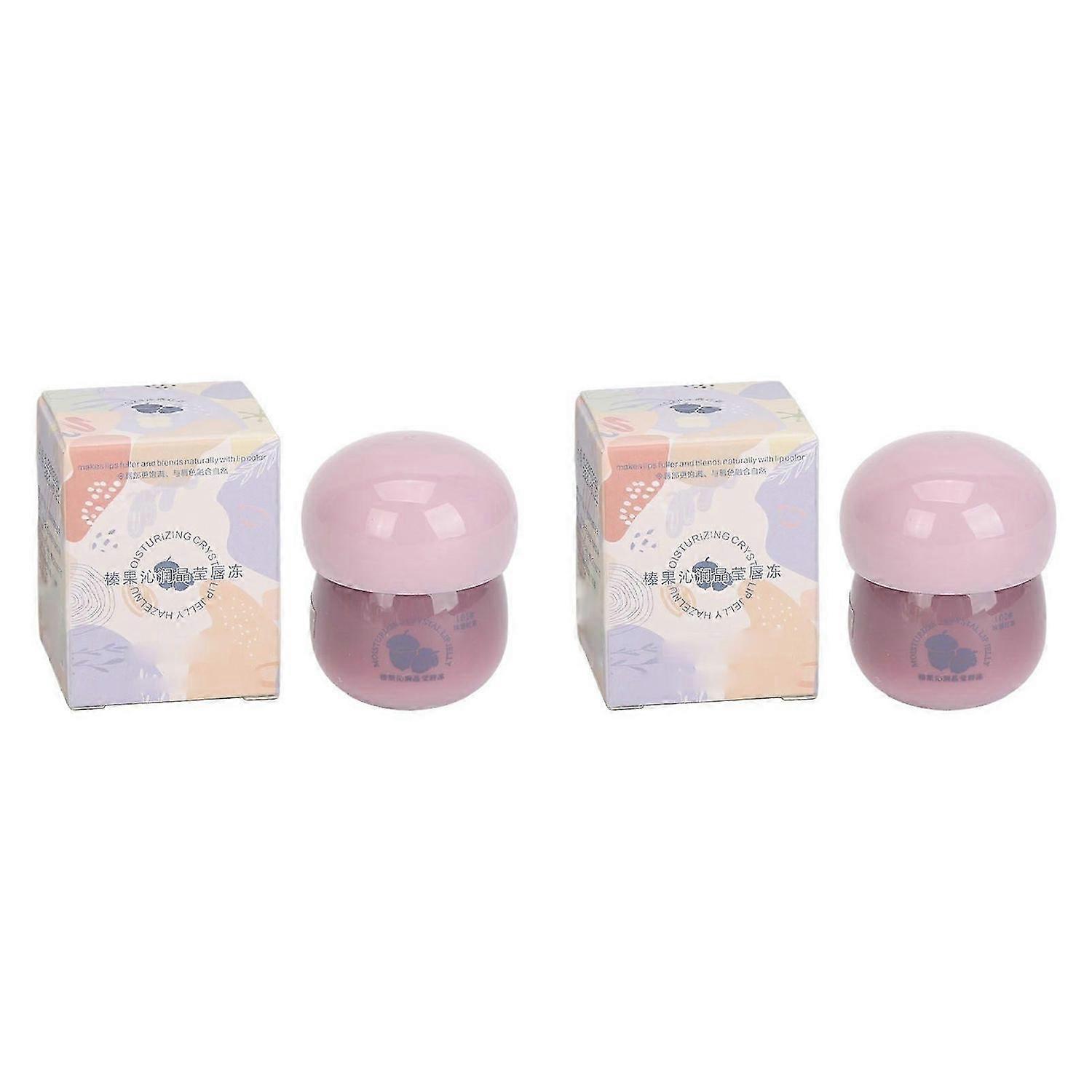 2025 Latest Model 2pcs Matte Lip Gloss Hydrating Water Gloss Mushroom Shape Lo...