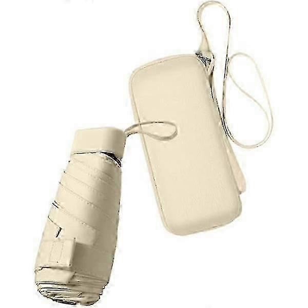 Foldable travel umbrella, small compact parasol, windproof and UV protection with zipper c
