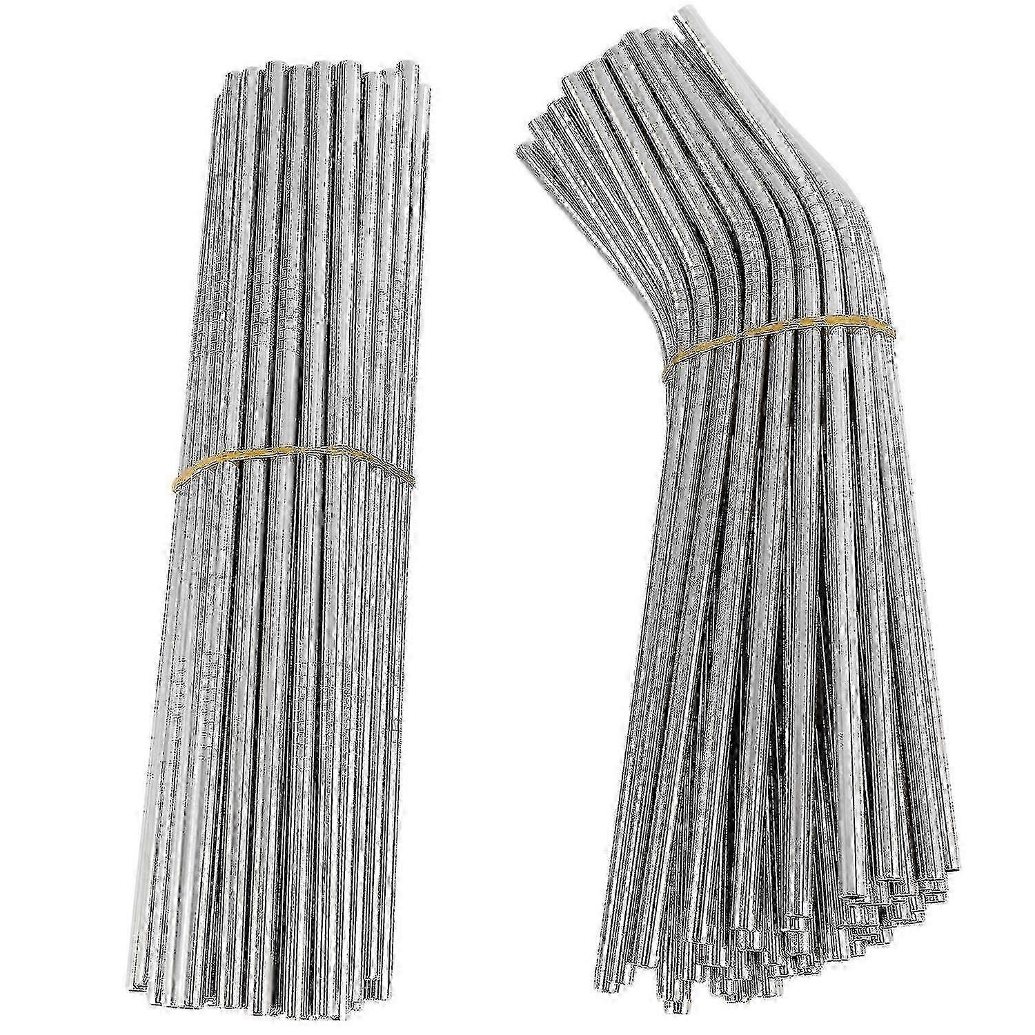 100pcs再利用可能な304ステンレス鋼の飲用ストロー215mm x6mm湾曲バルク環境に優しい金属