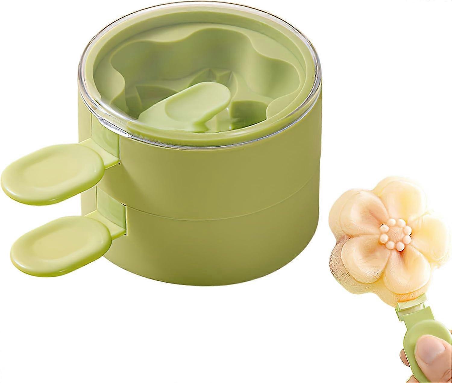 Multi-Layer(Double Deck) Ice Cream Mold Flower Shape Silicone Homemade