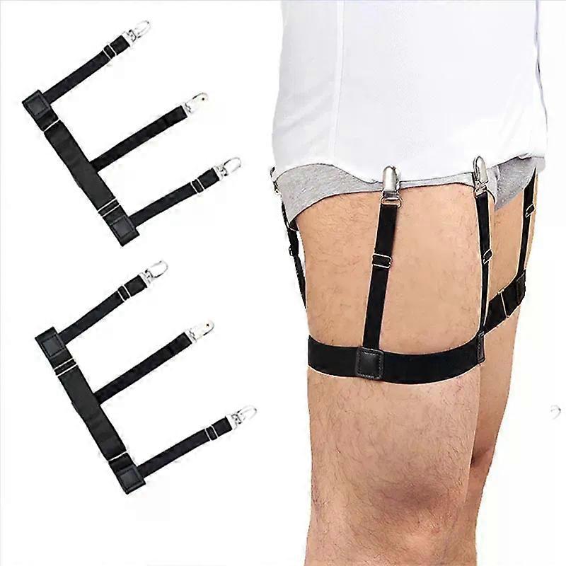 2kpl henkselit paidan sukkanauhavyön pidikkeen hihnaripustimet miesten housuille henkselit henkselit taktinen sukkavyö DB05