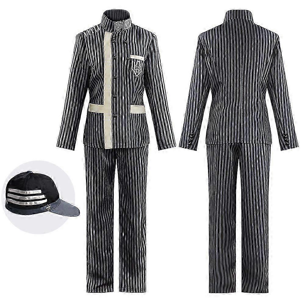 Anime Costumes for Men Saihara Shuichi Cosplay Detective Black School Uniform Set Halloween Carnival Costume