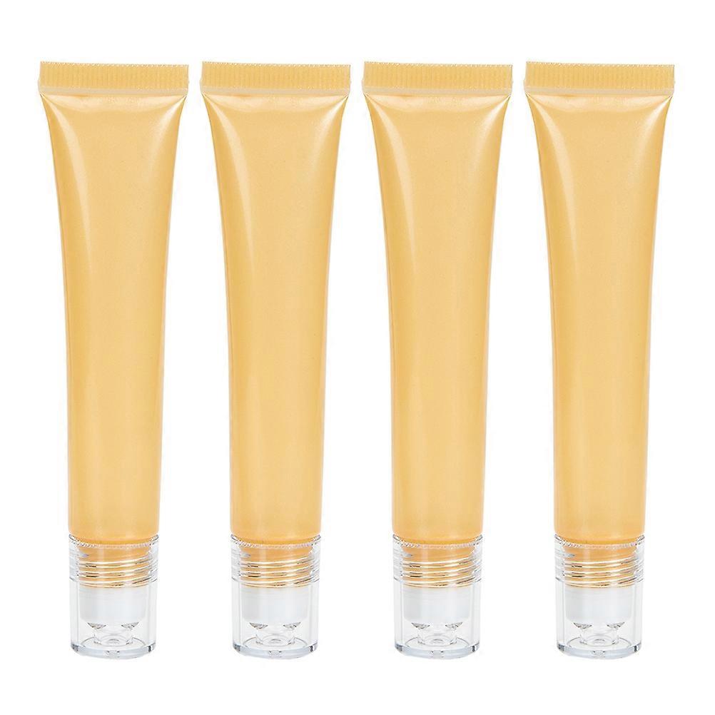 Eye Cream Container Tube for Cosmetics Daily Use Khaki Plastic Diy Fillable