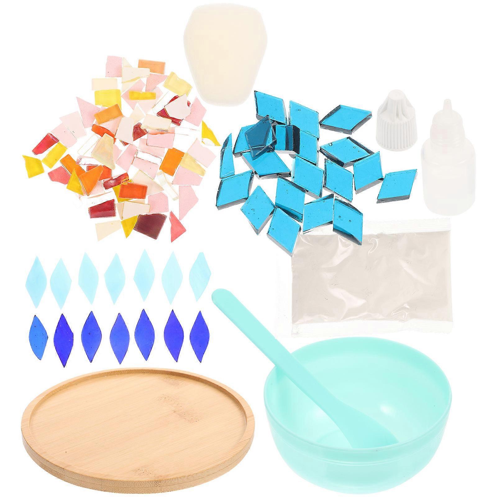 Mosaic Cup Mat DIY Kit for Heat Insulation with One Set of Materials